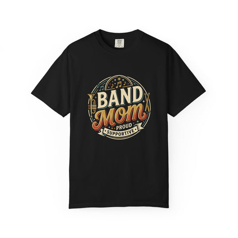 Band Mom T-Shirt — Retro Music Mom Tee for Band Parents