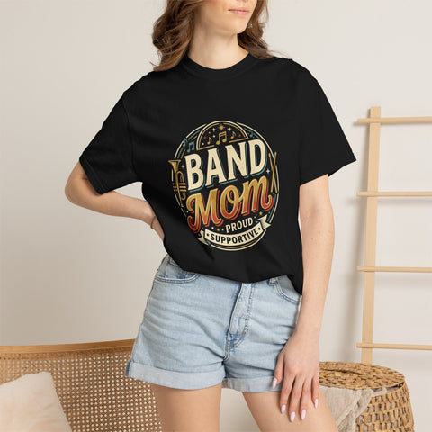 Band Mom T-Shirt — Retro Music Mom Tee for Band Parents