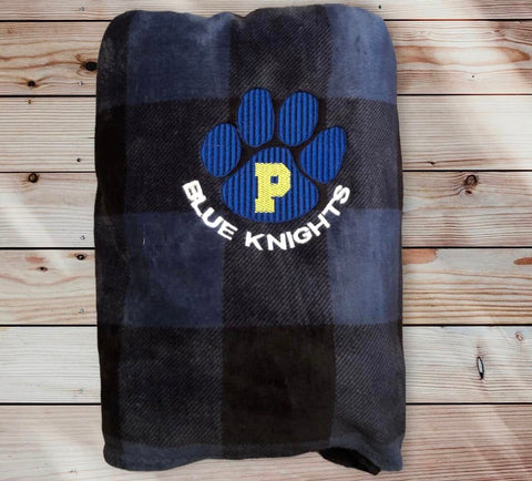 Piedmont Blue Knights Marching Band Fleece Blanket